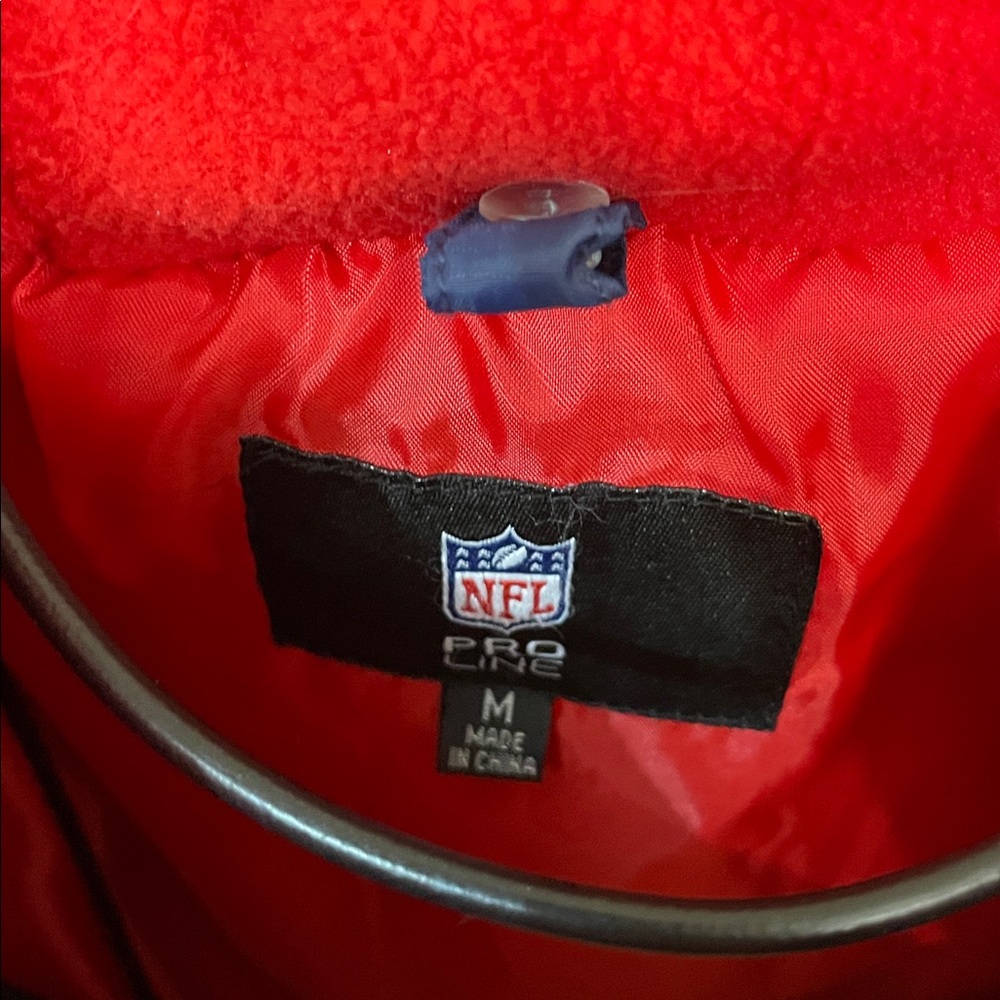 NFL Women's New England Patriots Navy Logo Insulated Full-Zip Puffer Jacket M - Picture 6 of 9
